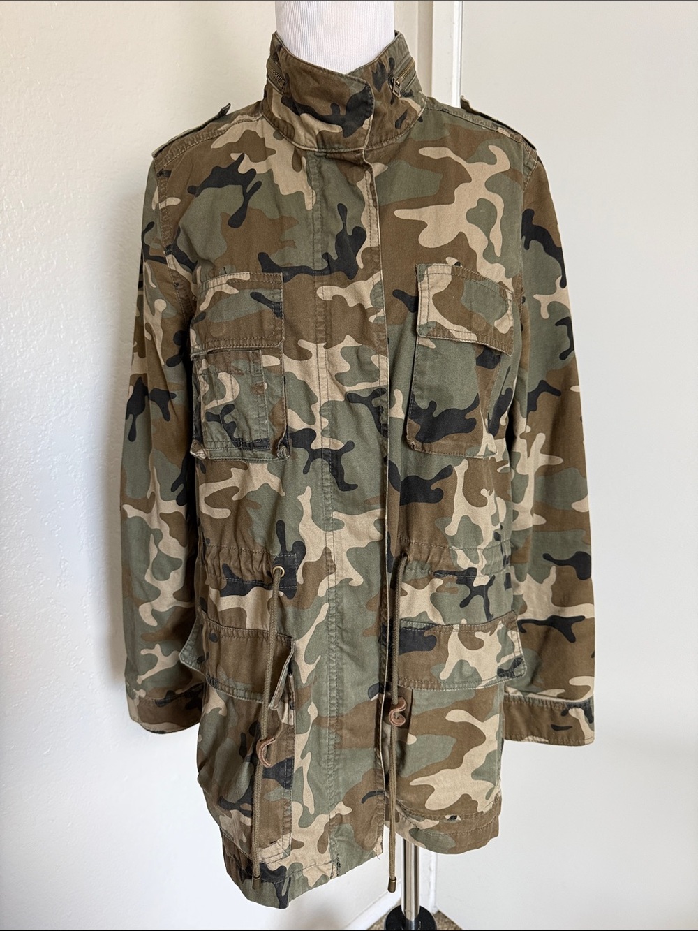 Camouflage Utility Field Jacket - Green Camo